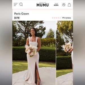 Show me your mumu Paris gown “show me the right stretch” size small
